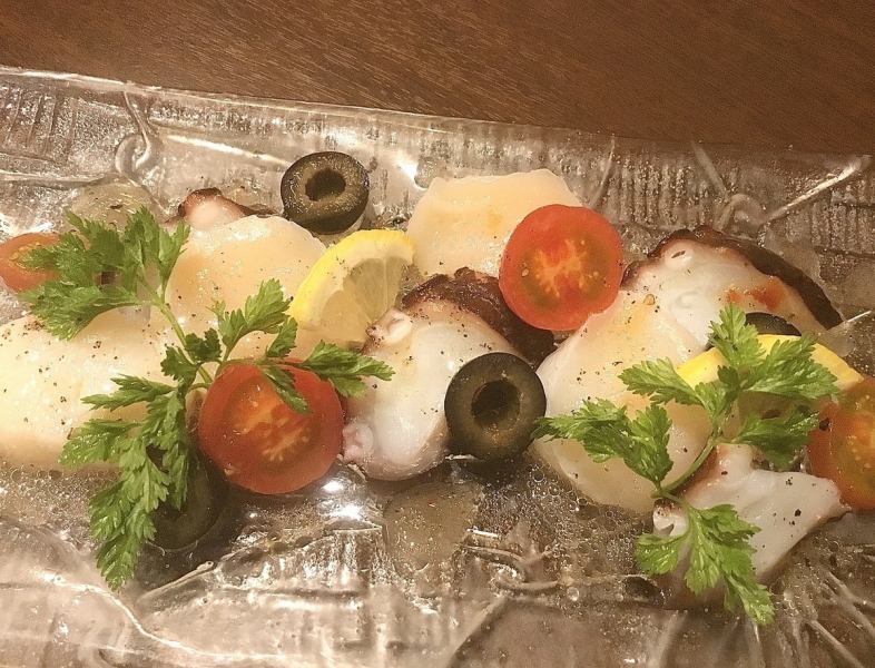 帆立貝柱と地タコのカルパッチョ★