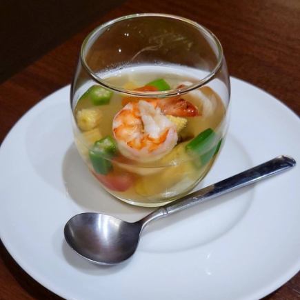 [August Special Course] 10 dishes including plenty of summer vegetables and your choice of steak, food only 7,000 yen (tax included)