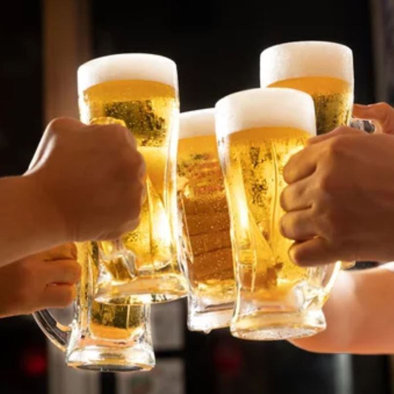 2 hours of all-you-can-drink with draft beer for just 2,000 yen! Perfect for a party in Gotanda!