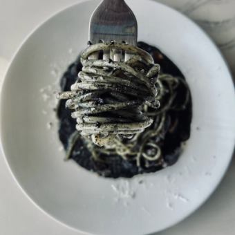 Squid ink pasta of the day