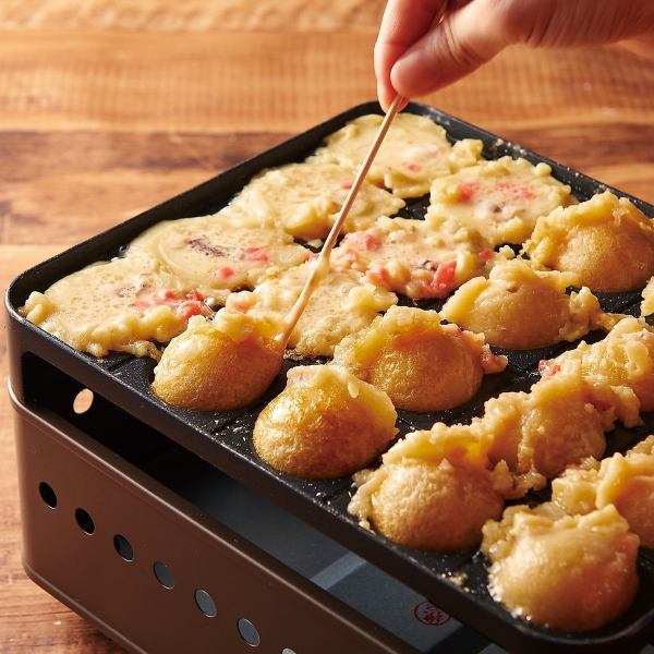 お子様にも大人気♪自分で作れる「手作りたこ焼き」473円(税込)～