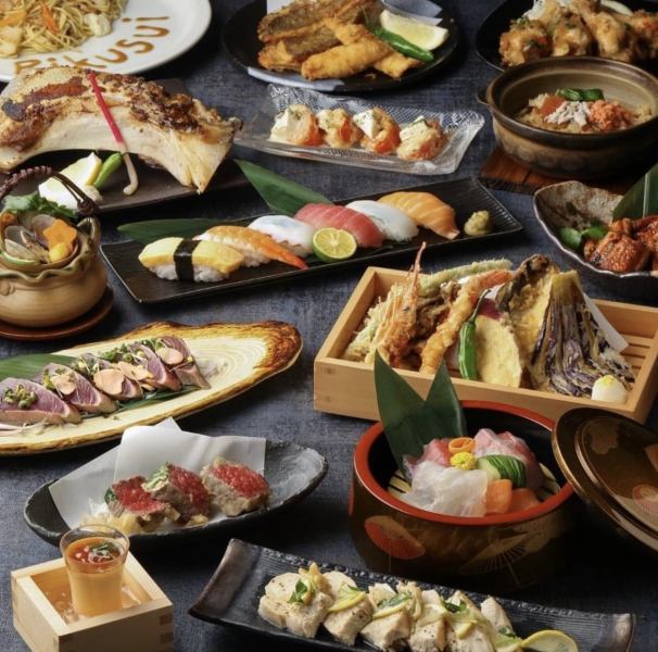 忘年会は当店へ!【究極のコスパ】大潮コース(アワビ・本マグロなど食べ放題)