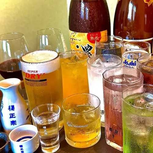 アルコール・ソフトドリンクまで全38種類 飲み放題