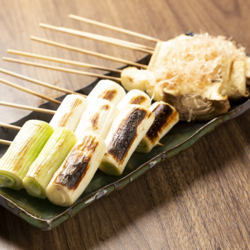 Vegetable skewers are also popular☆