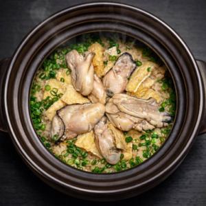 牡蠣の土鍋ご飯