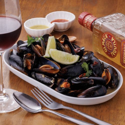 ムール貝のガーリック白ワイン