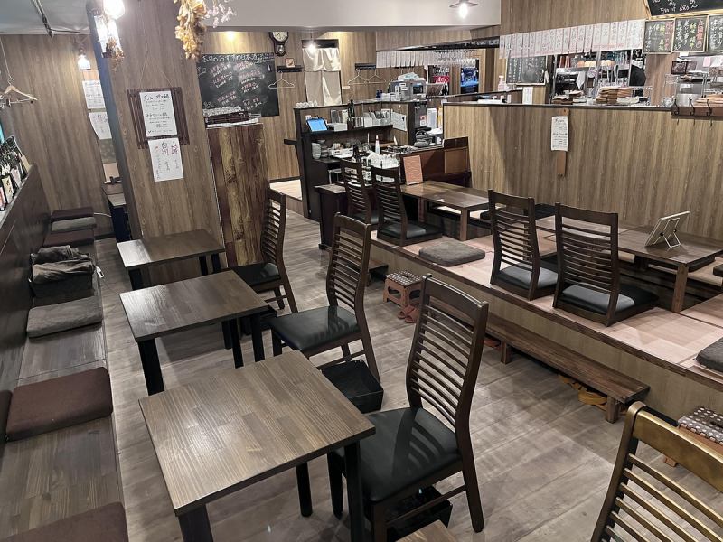 Overall, the store is stylish and beautiful, but you can also enjoy a calm Japanese atmosphere.It has a retro feel here and there, and can be used by people of all ages.Please use it in various scenes such as dates, girls' associations, workplace drinking parties and club banquets.