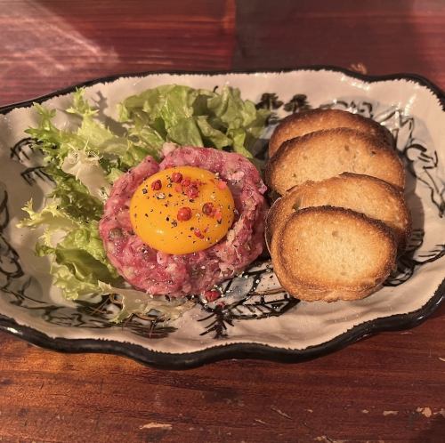 Horse tartare steak