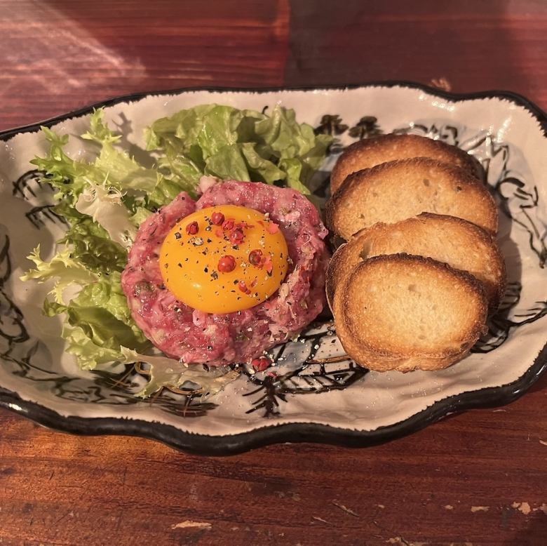 Horse tartare steak