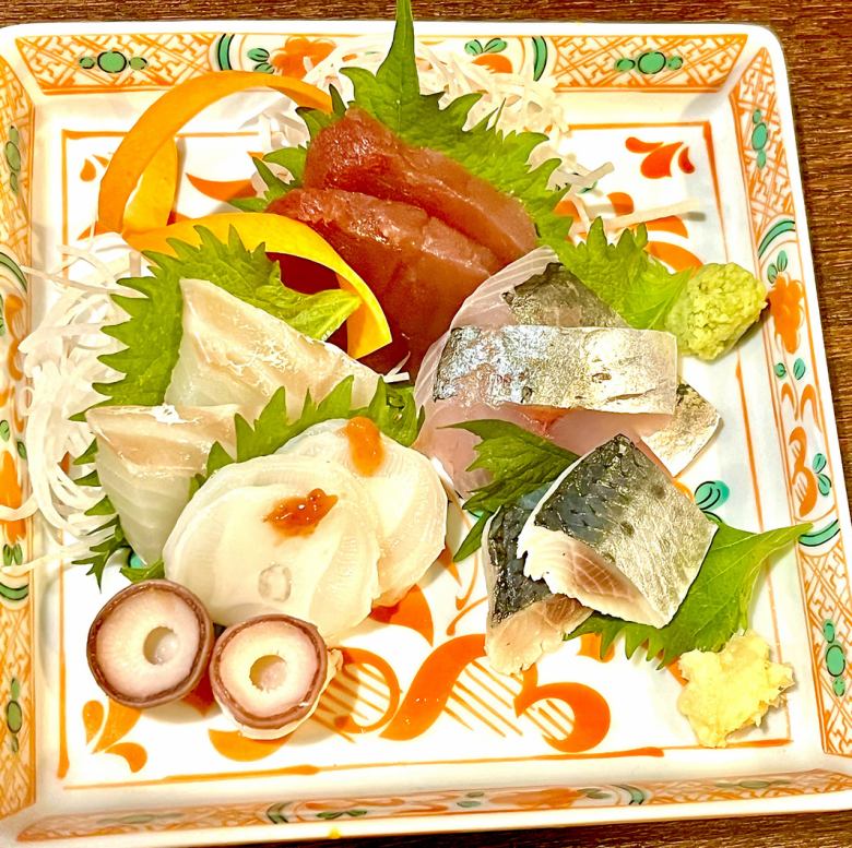 夏の鮮魚刺し5種