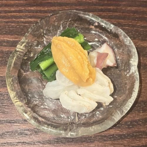 水タコとニラのぬた