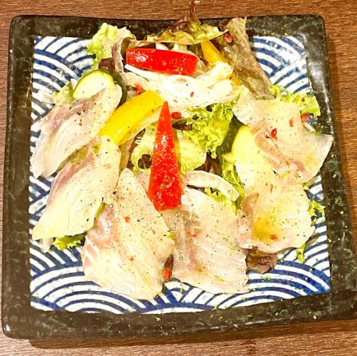スズキの柚子カルパッチョ