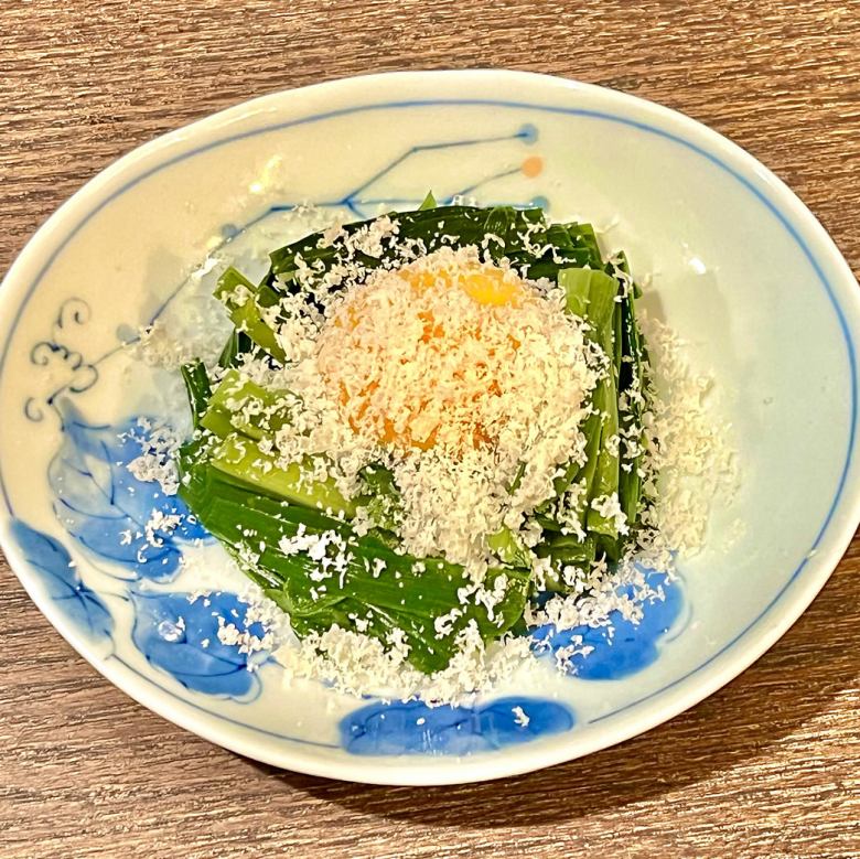 ニラ玉チーズ掛け