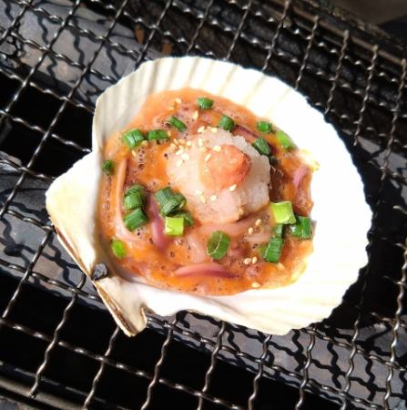 明太子とイカの塩辛おろし焼き