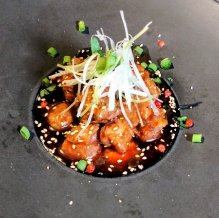 中落ち牛カルビのコロコロたれ焼き