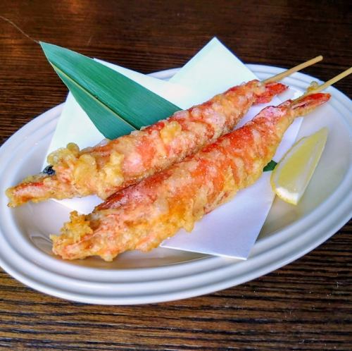 有頭ブラックタイガーの天ぷら(2本)