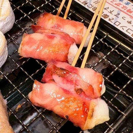 もちマヨベーコン串