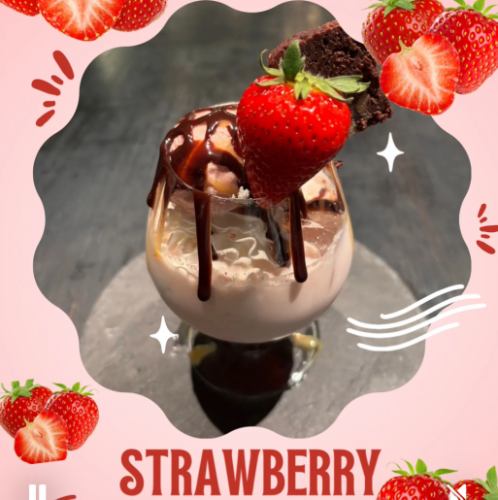 【STRAWBERRYチョコケーキICEMILK】