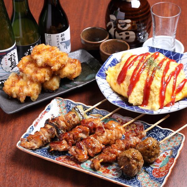 焼鳥どん立川の女子会コースは日曜～木曜なら飲み放題2.5時間！4名様以上のご予約でデザプレが無料♪