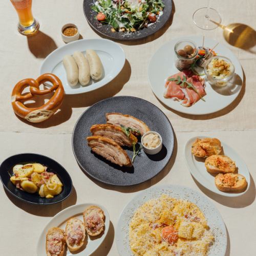 ビールと相性抜群のモダンドイツ料理が勢揃い!