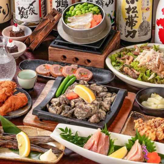 忘年会に!にいがた地鶏が自慢な2名様からOKの飲み放題付コースは鍋や3時間など豪華に◎飲み放題付3500円~