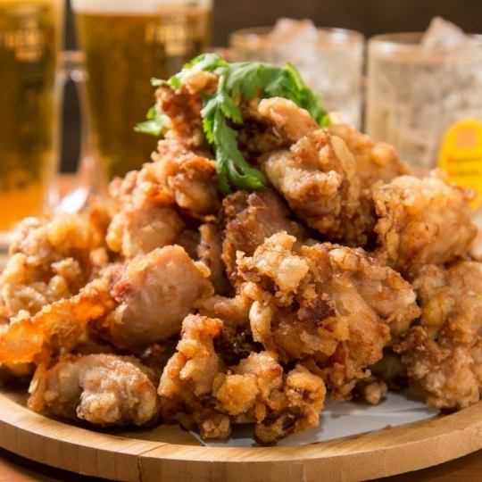 【席のみ予約】鶏っく唐揚げ山盛りチャレンジ+2時間単品飲み放題◆土~木限定1500円