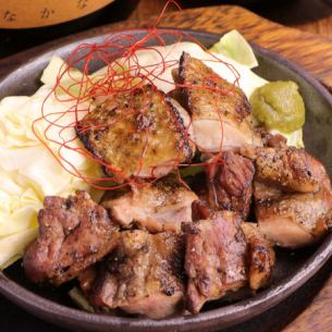 越の鶏もも 炭火焼き