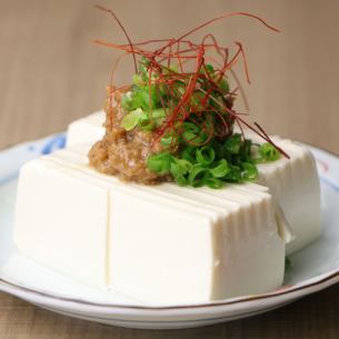 雞肉味噌冷豆腐