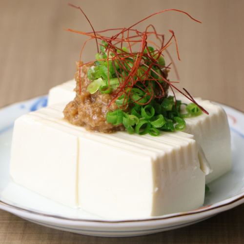鶏肉味噌冷奴