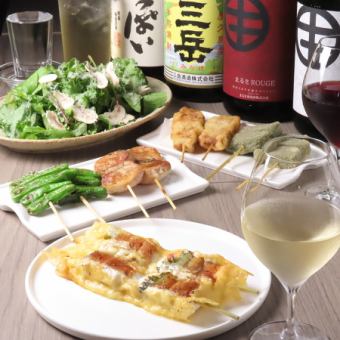 ≪鉄板焼きとワイン日本酒が楽しめる♪≫ 2時間飲み放題付きパーティープラン ￥5,500（税込）～