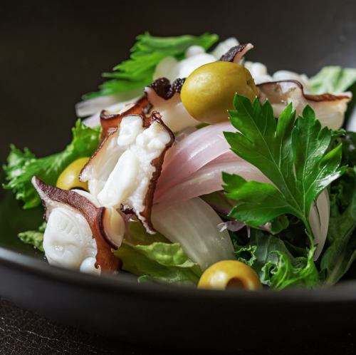 Akashi Octopus and Olive Marinade