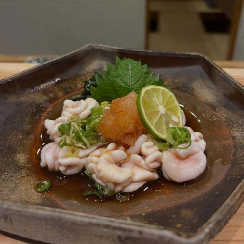 Next up is everyone's favorite cod milt!!
Every year, when cod milt starts to appear, I feel that winter is approaching 🤭⛄️
We serve it with ponzu sauce and tempura.
Please enjoy the melt-in-your-mouth texture and rich flavor🍀
#Himeji Izakaya #Himeji Dinner #Himeji Gourmet #Himeji Sightseeing
#Himeji Japanese cuisine #Himeji creations #Isakiya Hajime