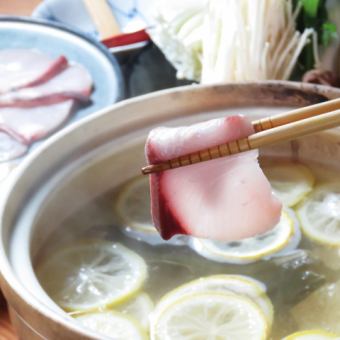 【동계 한정】송년회·신년회에◎2시간 음료 무제한 포함·유자향 브리 샤브 코스 6000엔(부가세 포함)