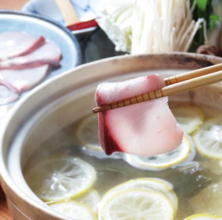 【동계 한정】송년회·신년회에◎2시간 음료 무제한 포함·유자향 브리 샤브 코스 6000엔(부가세 포함)