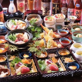 《Private room guaranteed》【3】2 hours all-you-can-drink included 【Special Shamo Hotpot Course 6500 yen】(12 dishes) Food only 5300 yen