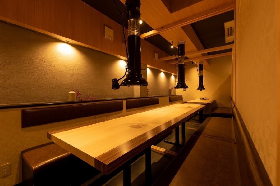 大人数での個室席も対応しております。