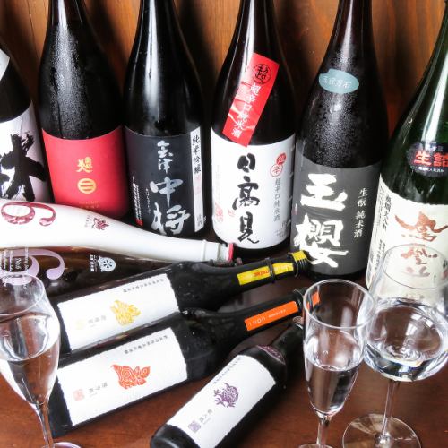 厳選した日本酒は50本以上