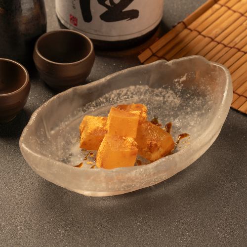 Warabi mochi with brown sugar syrup