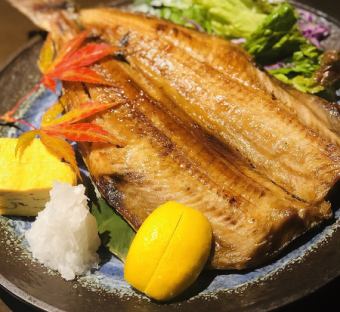Extra-large charcoal-grilled striped atka mackerel
