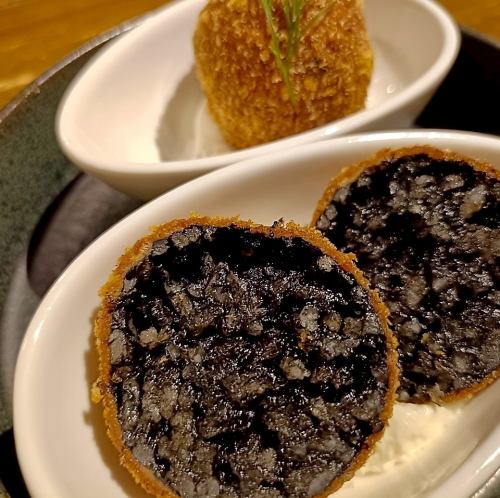 イカ墨のアランチーニ