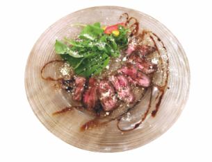 牛肉のタリアータ～バルサミコソースがけ