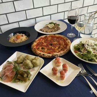 good spoonのピザもパスタもお肉も食べれちゃう!?飲み放題付プラン 期間限定4500円→3500円