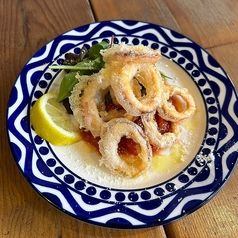 活イカのフリット~トマトソース~