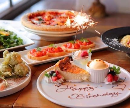 【120分飲み放題付】 女子会・記念日コース●デザートプレート無料！期間限定5000円→4000円