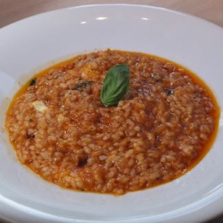 bacon and tomato cheese risotto
