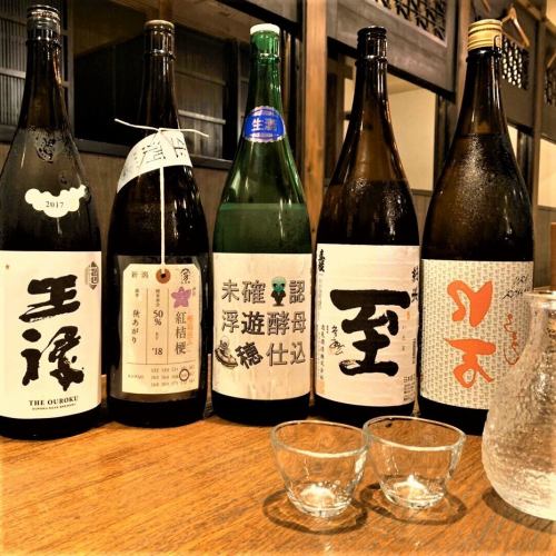 Local sake that changes with the seasons