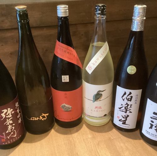 季節ごとに入れ替わる地酒