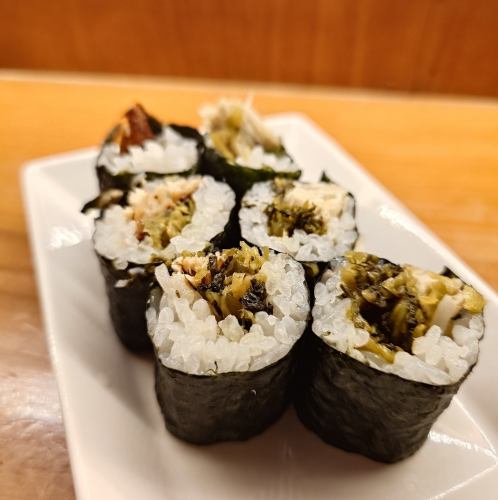 焼きサバ高菜巻き