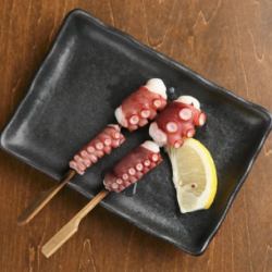 Grilled octopus with salt