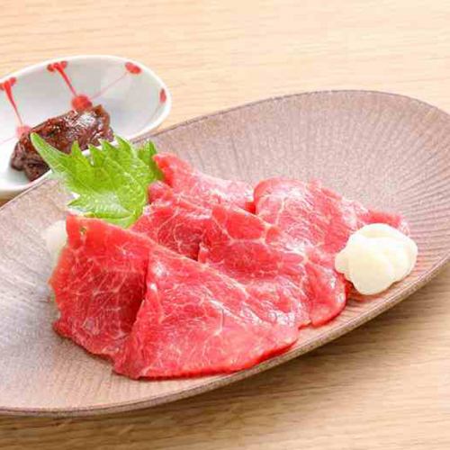 Special marbled horsemeat sashimi